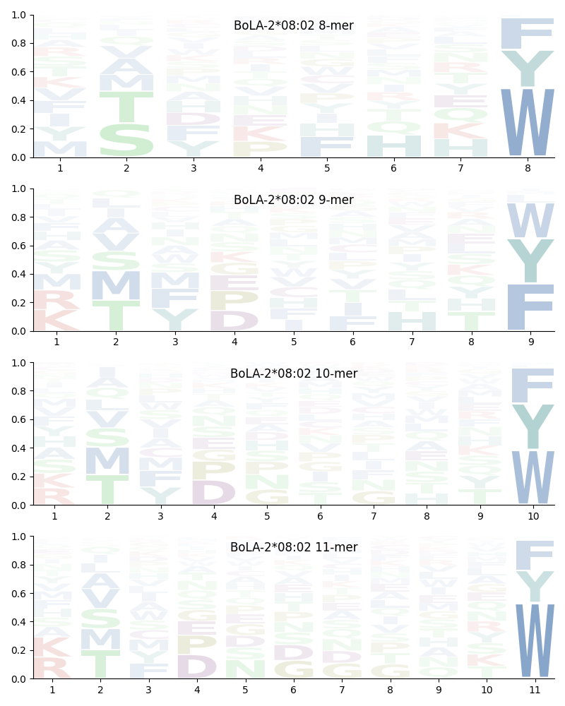 BoLA-2*08:02 motif