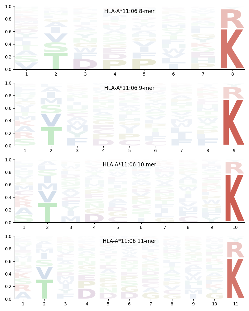 HLA-A*11:06 motif