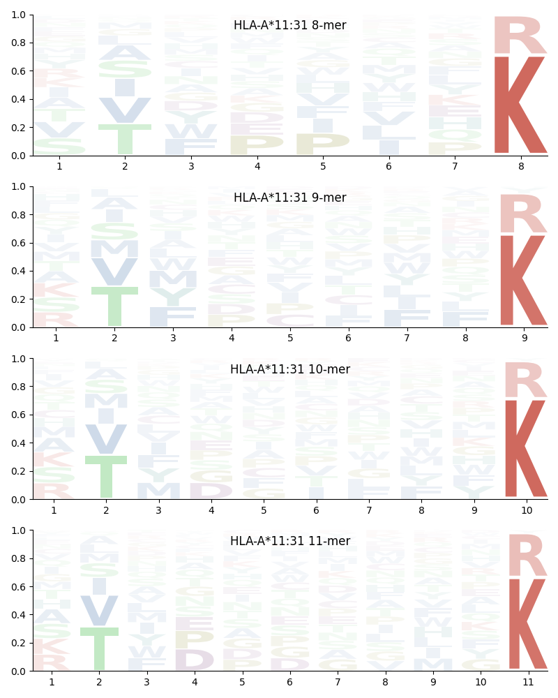 HLA-A*11:31 motif