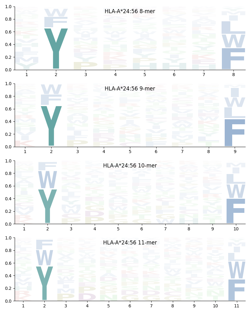 HLA-A*24:56 motif