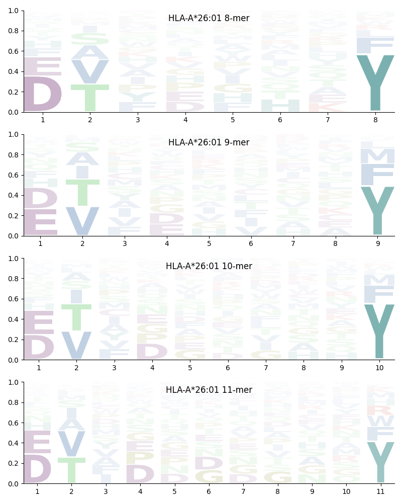 HLA-A*26:01 motif