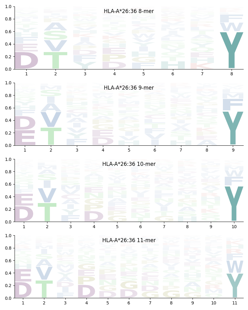 HLA-A*26:36 motif