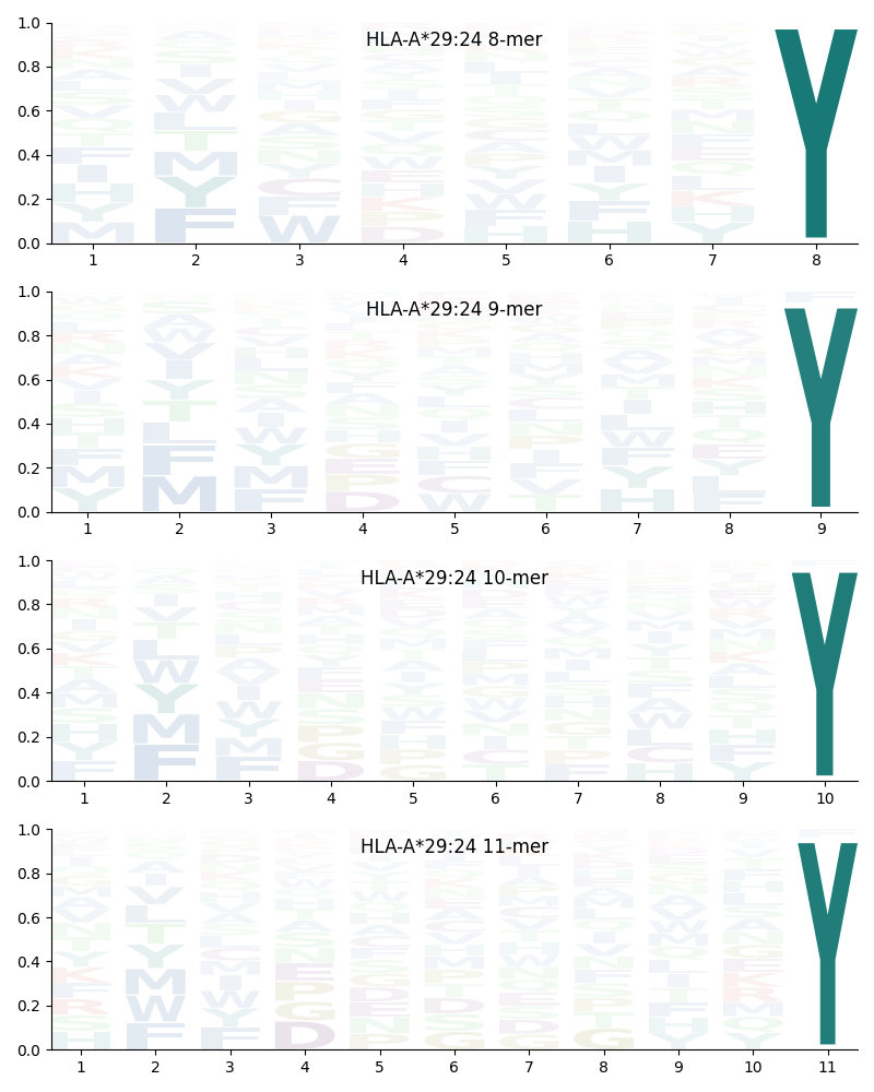 HLA-A*29:24 motif