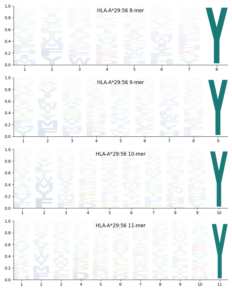 HLA-A*29:56 motif