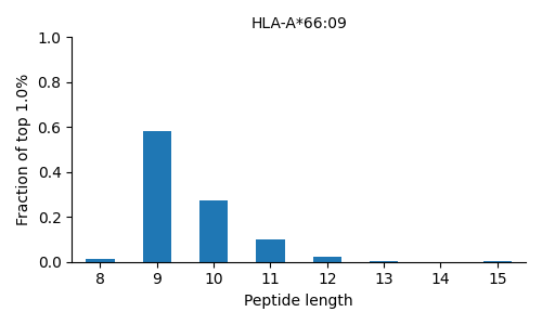 HLA-A*66:09 length distribution