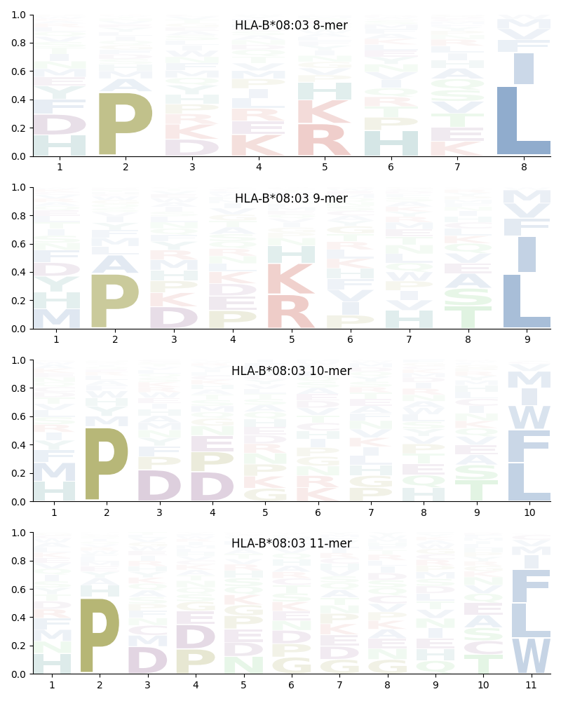 HLA-B*08:03 motif