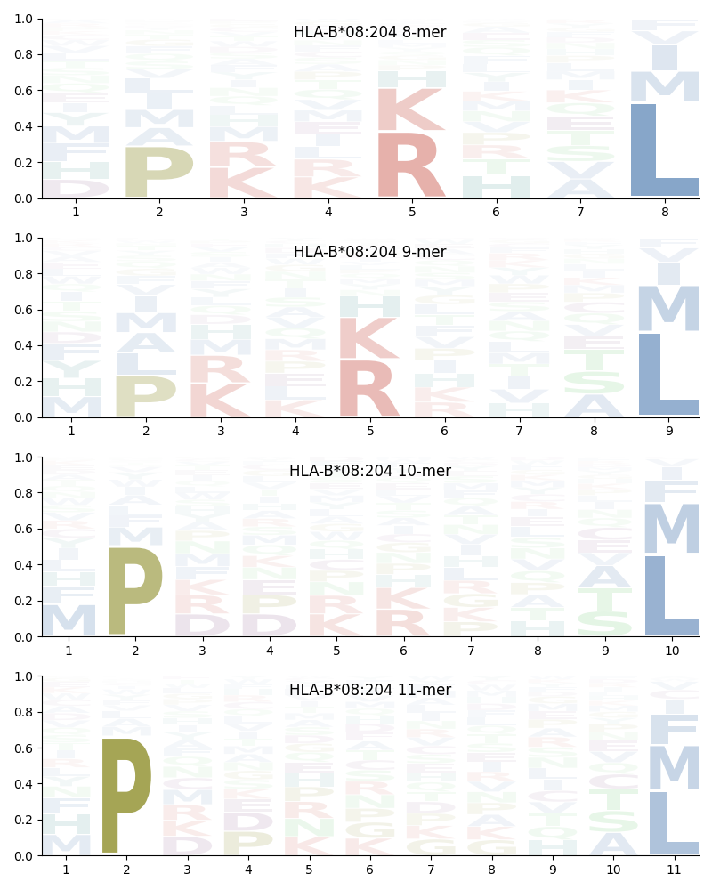 HLA-B*08:204 motif