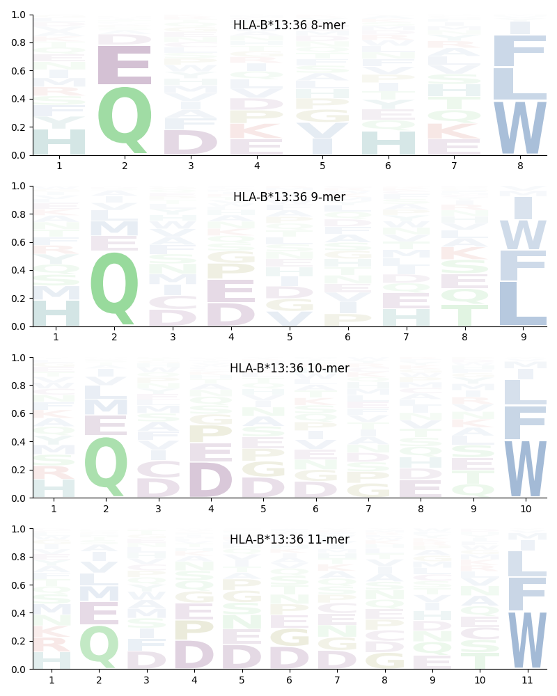 HLA-B*13:36 motif