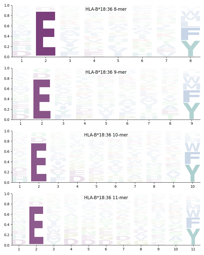 HLA-B*18:36 motif