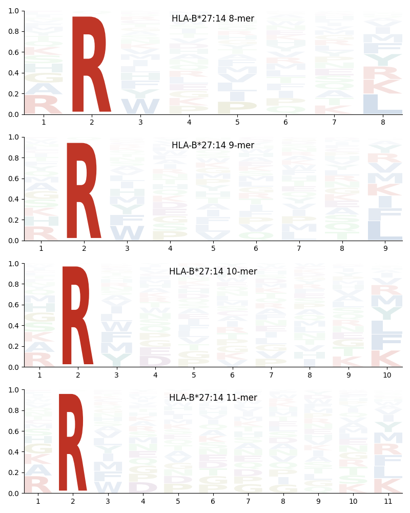 HLA-B*27:14 motif