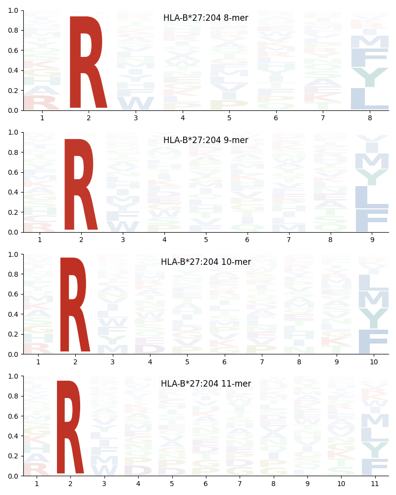 HLA-B*27:204 motif