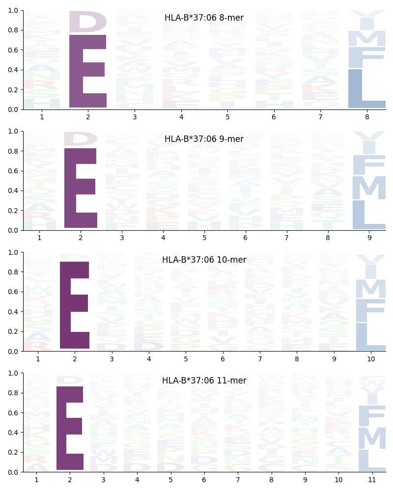 HLA-B*37:06 motif