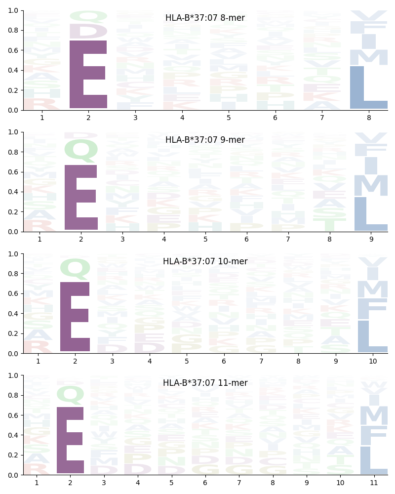 HLA-B*37:07 motif