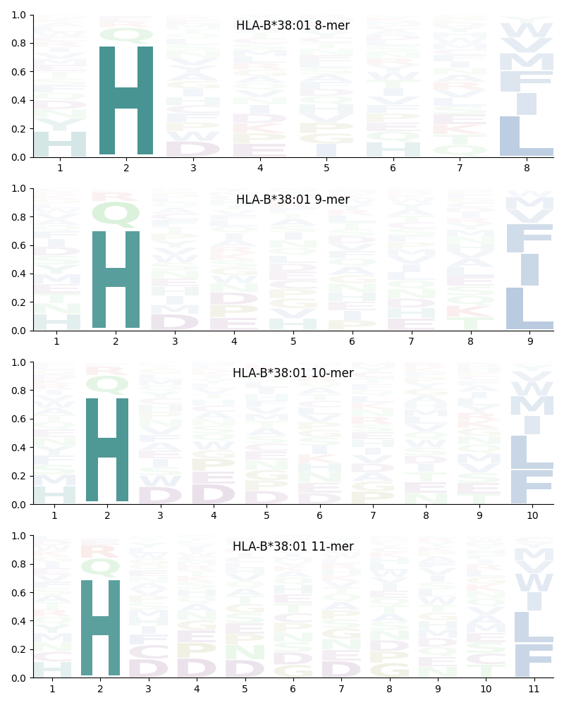 HLA-B*38:01 motif