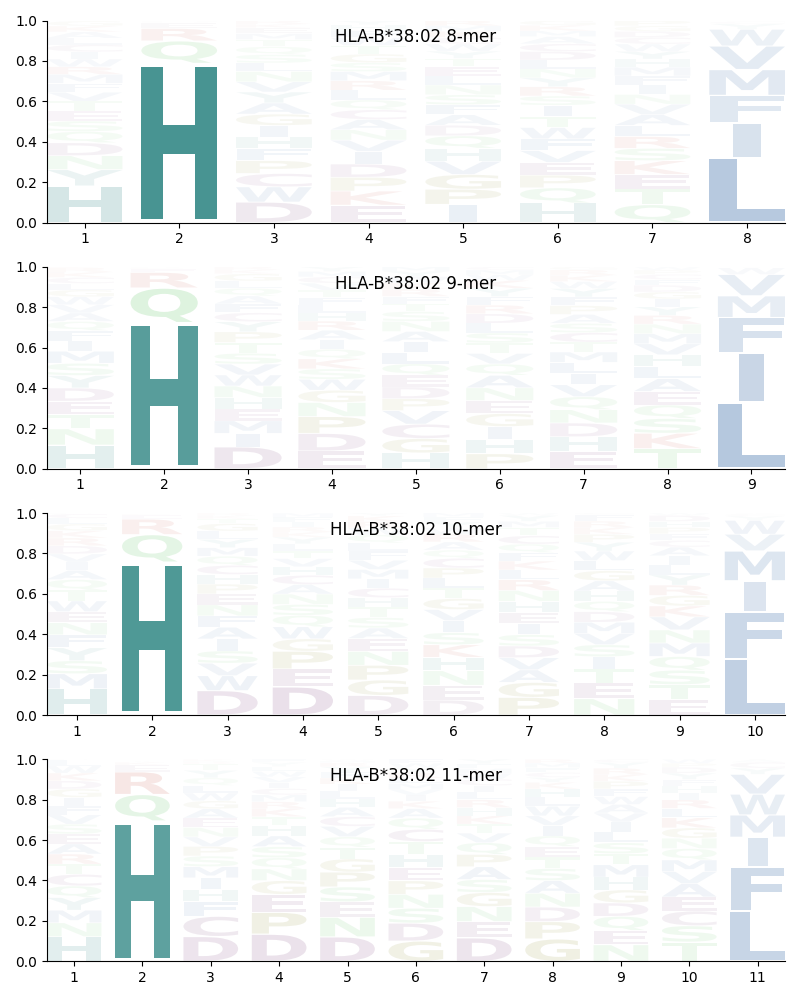 HLA-B*38:02 motif