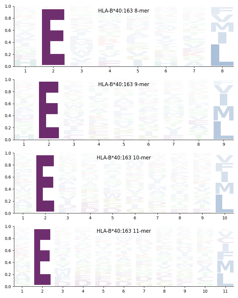 HLA-B*40:163 motif