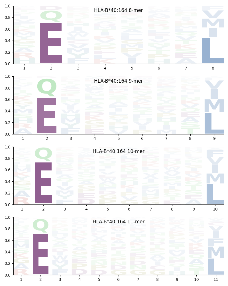 HLA-B*40:164 motif