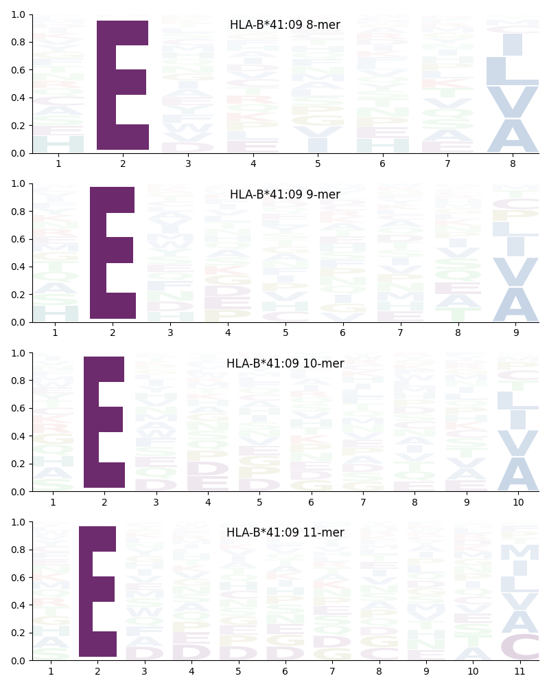 HLA-B*41:09 motif