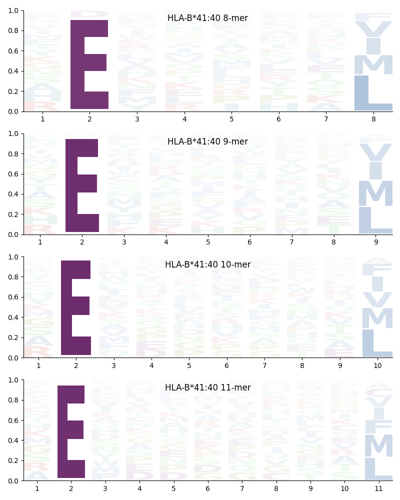 HLA-B*41:40 motif