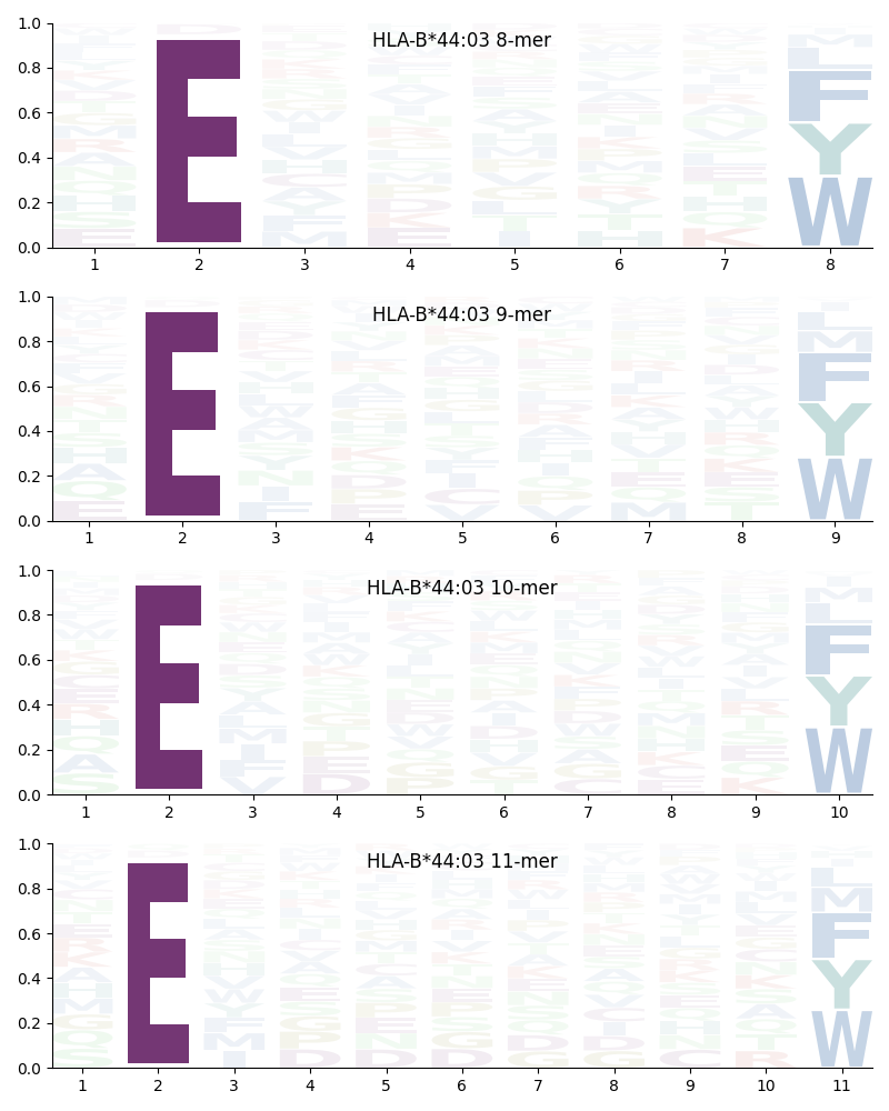 HLA-B*44:03 motif