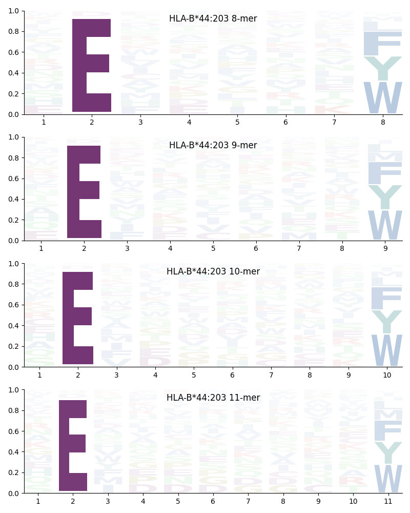 HLA-B*44:203 motif