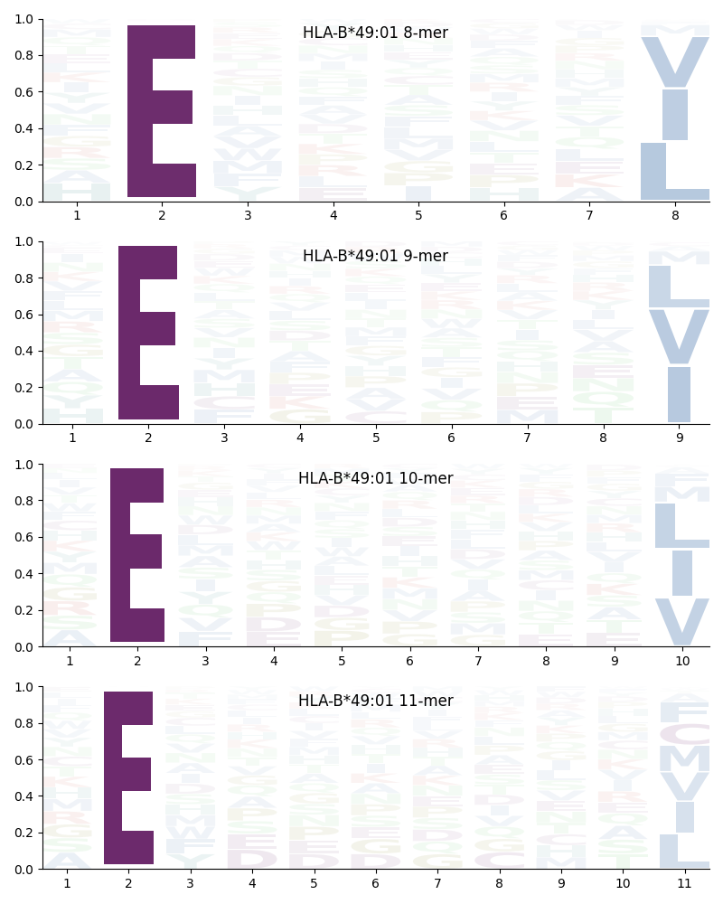 HLA-B*49:01 motif