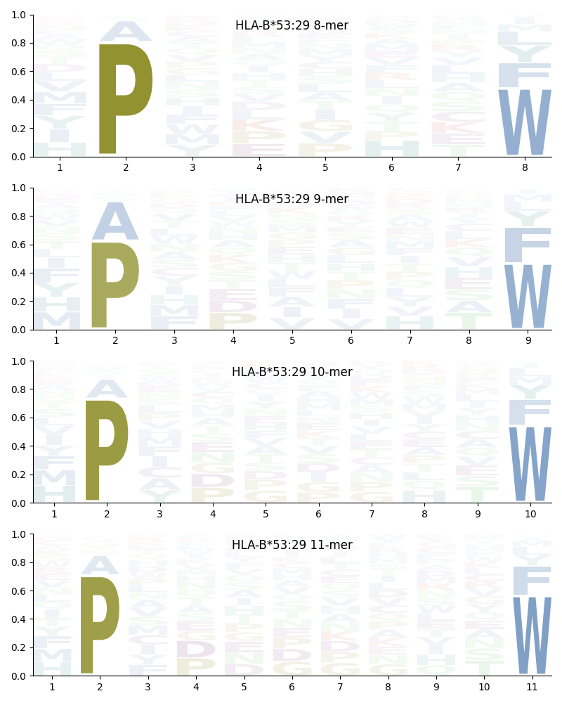 HLA-B*53:29 motif