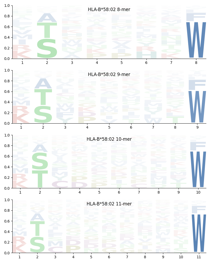 HLA-B*58:02 motif