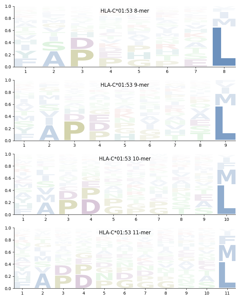 HLA-C*01:53 motif