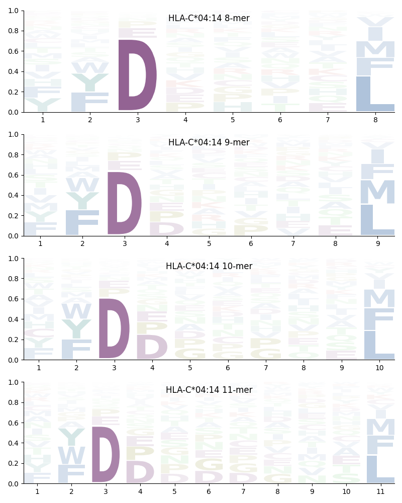 HLA-C*04:14 motif