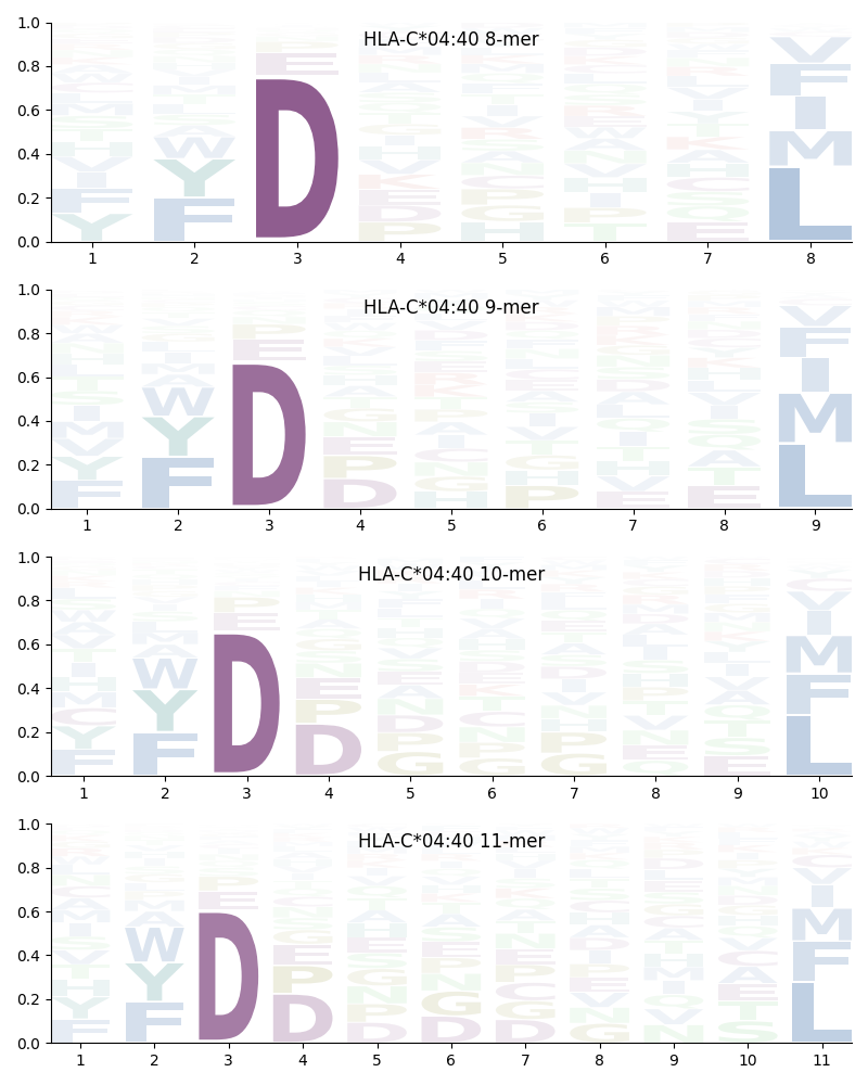 HLA-C*04:40 motif