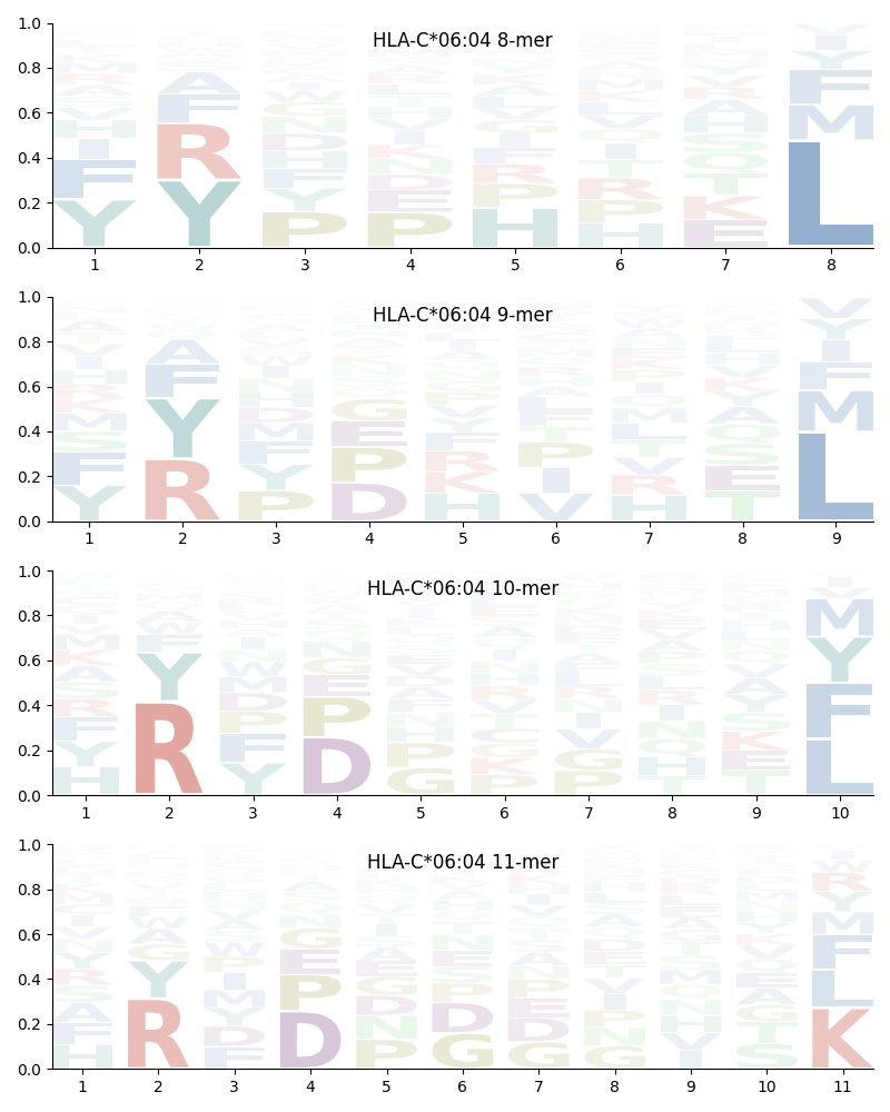 HLA-C*06:04 motif
