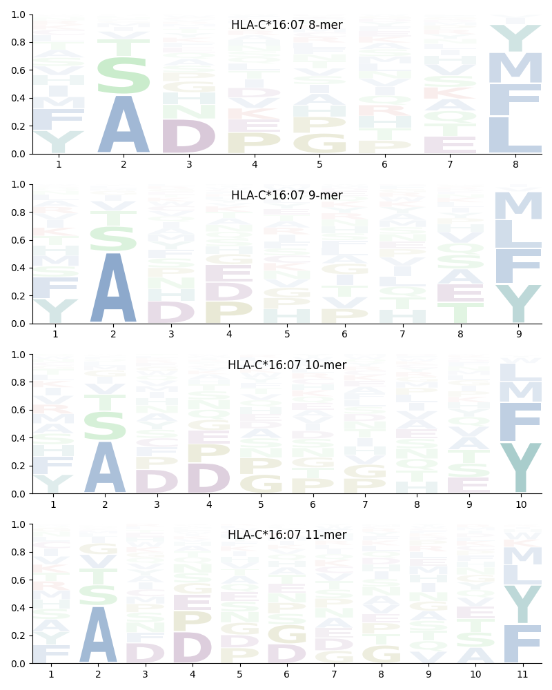 HLA-C*16:07 motif