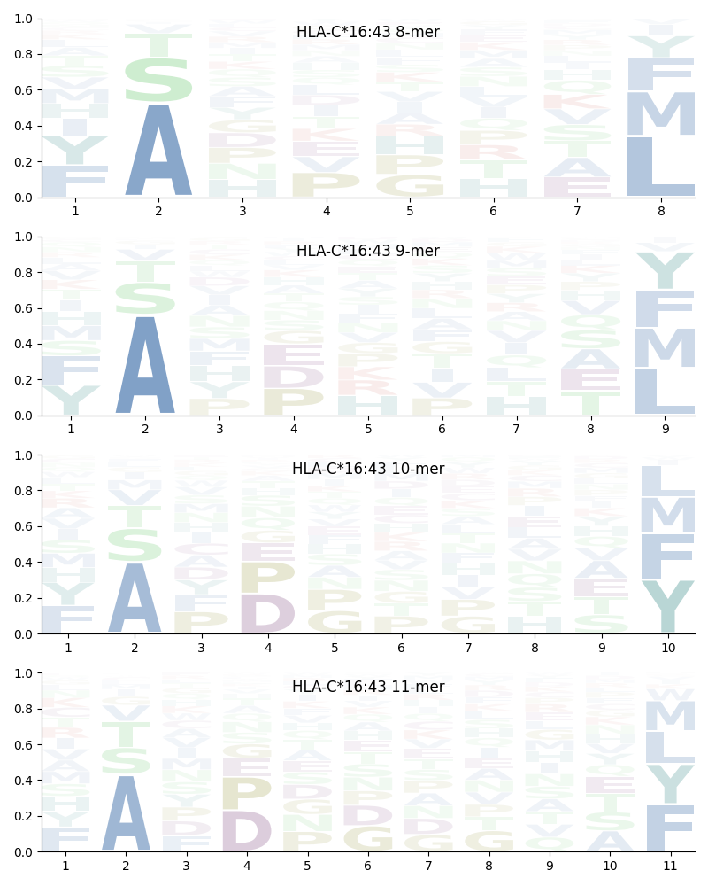 HLA-C*16:43 motif