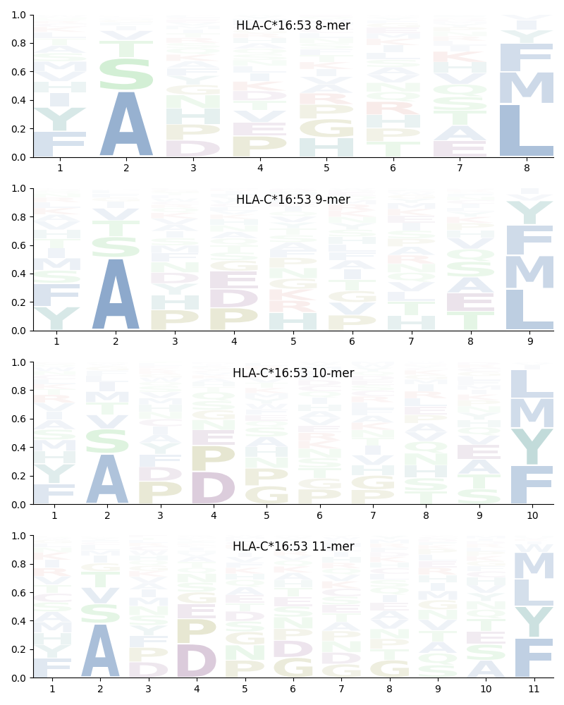 HLA-C*16:53 motif