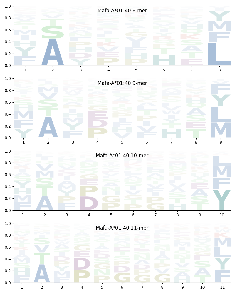 Mafa-A*01:40 motif