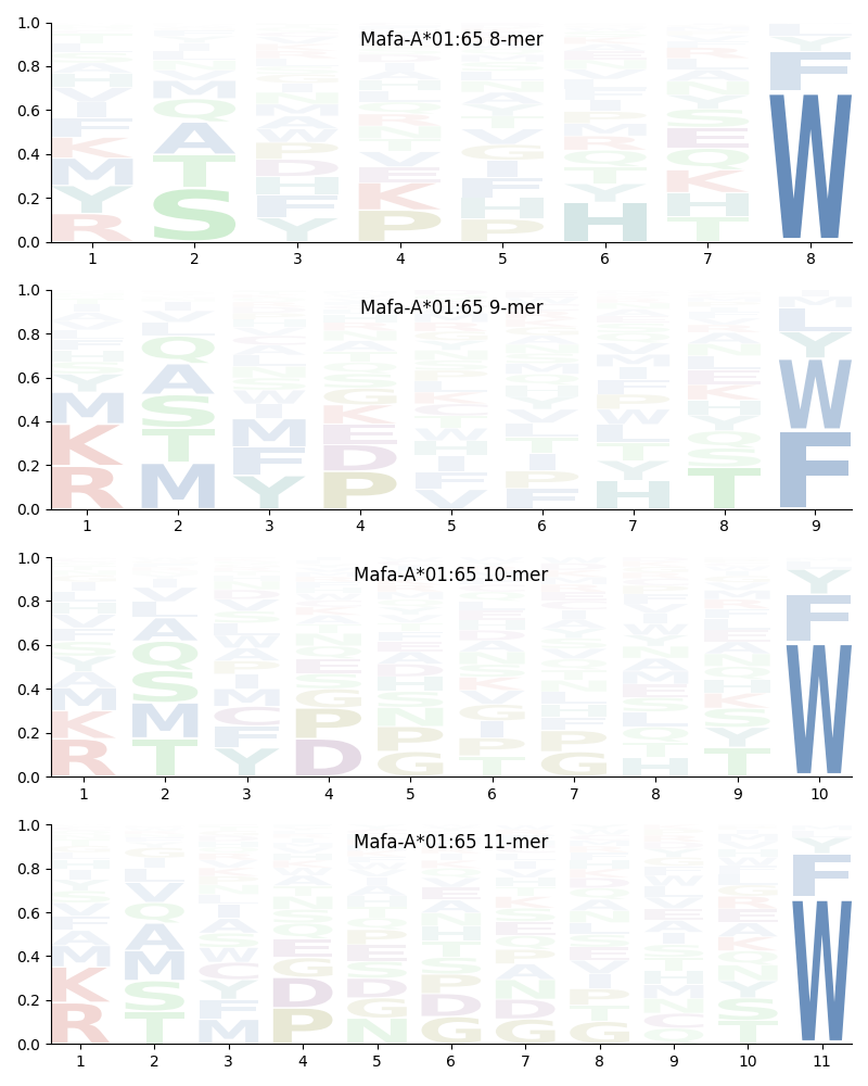 Mafa-A*01:65 motif