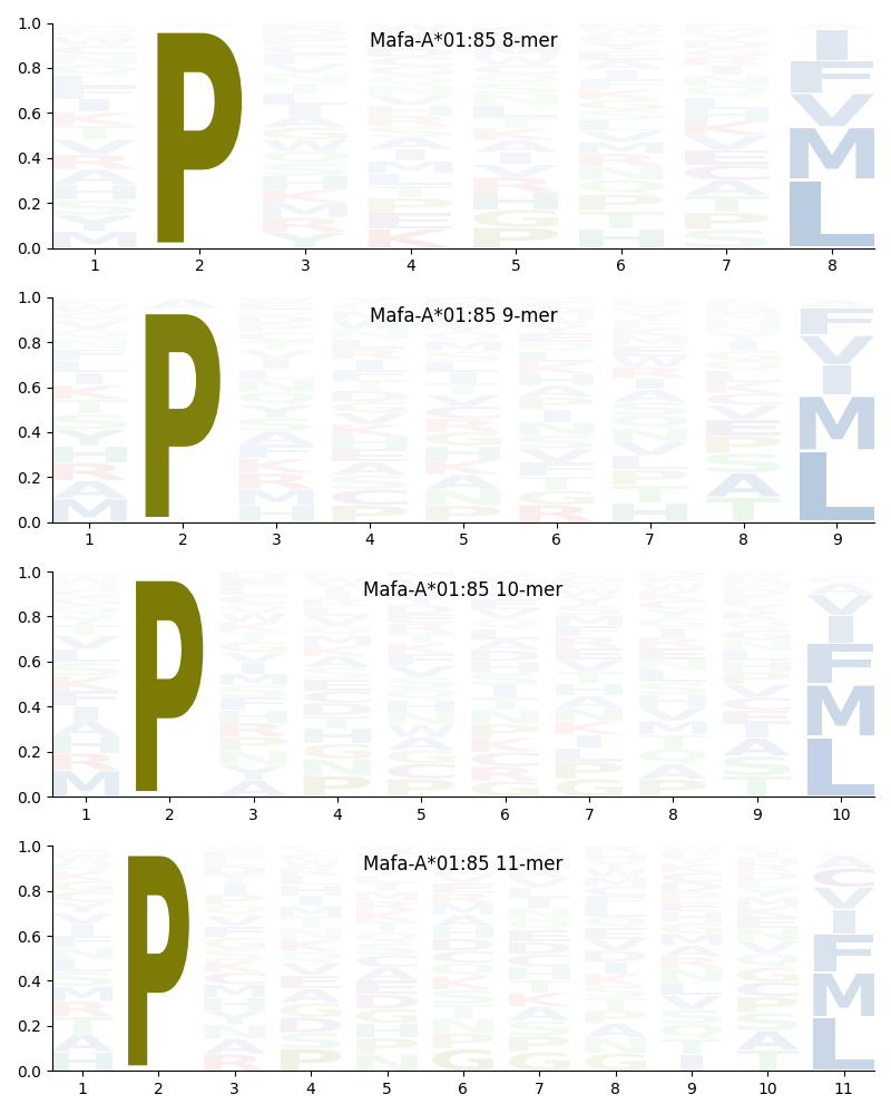 Mafa-A*01:85 motif