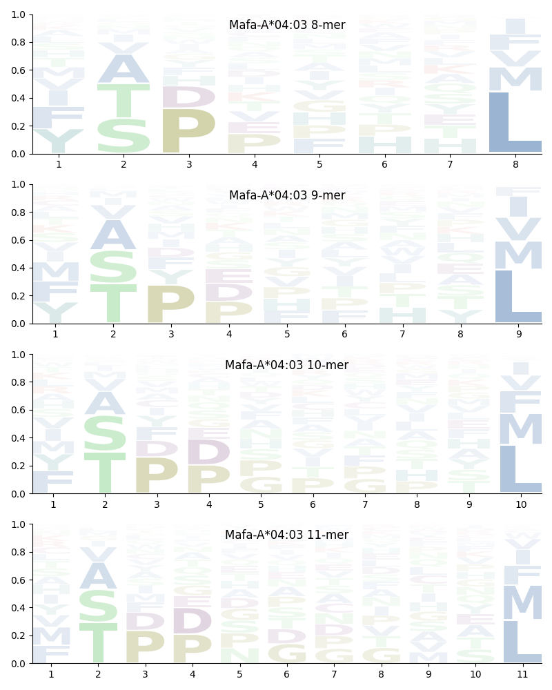 Mafa-A*04:03 motif