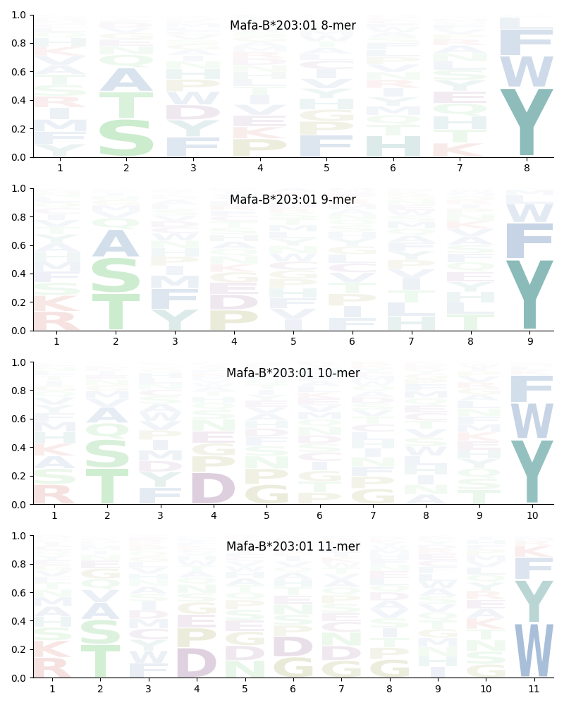 Mafa-B*203:01 motif