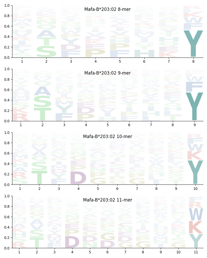 Mafa-B*203:02 motif