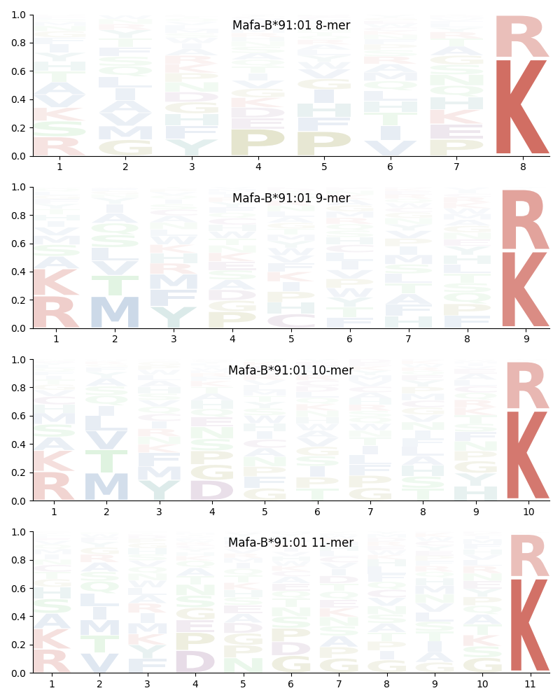 Mafa-B*91:01 motif