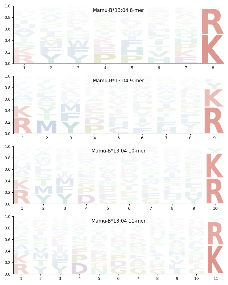 Mamu-B*13:04 motif