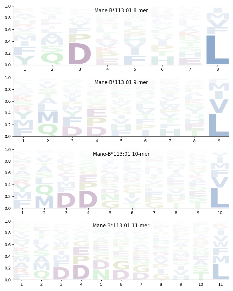 Mane-B*113:01 motif