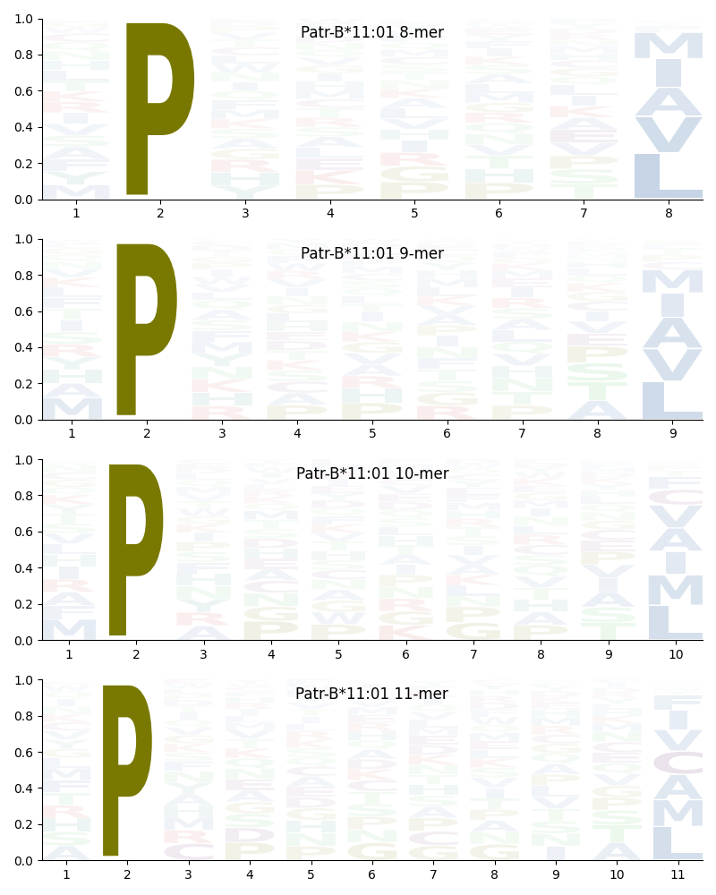 Patr-B*11:01 motif