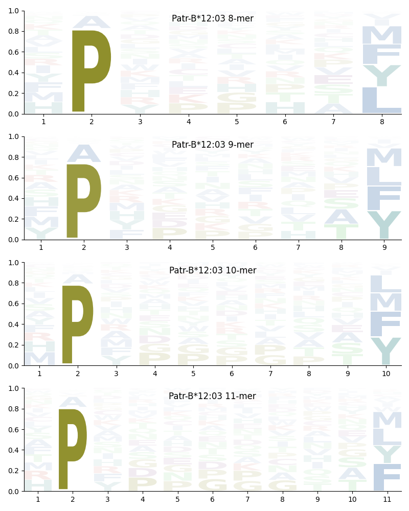 Patr-B*12:03 motif