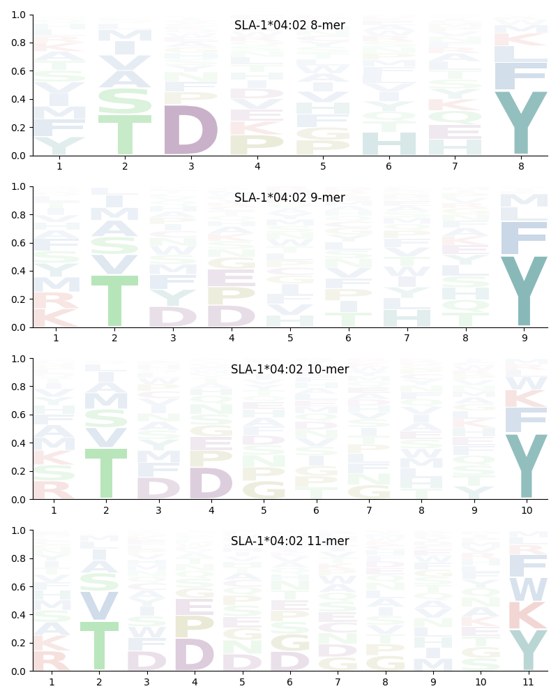 SLA-1*04:02 motif