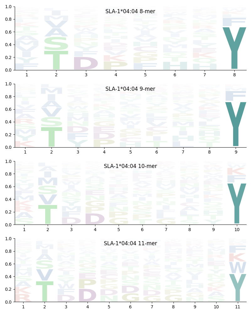 SLA-1*04:04 motif