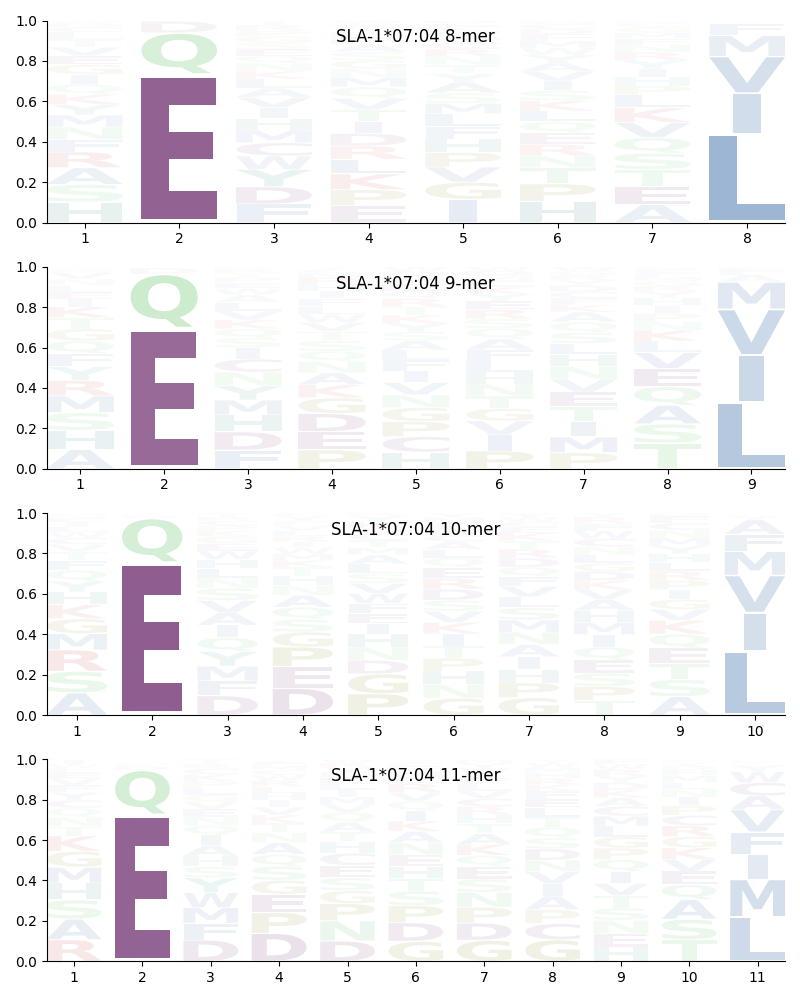 SLA-1*07:04 motif