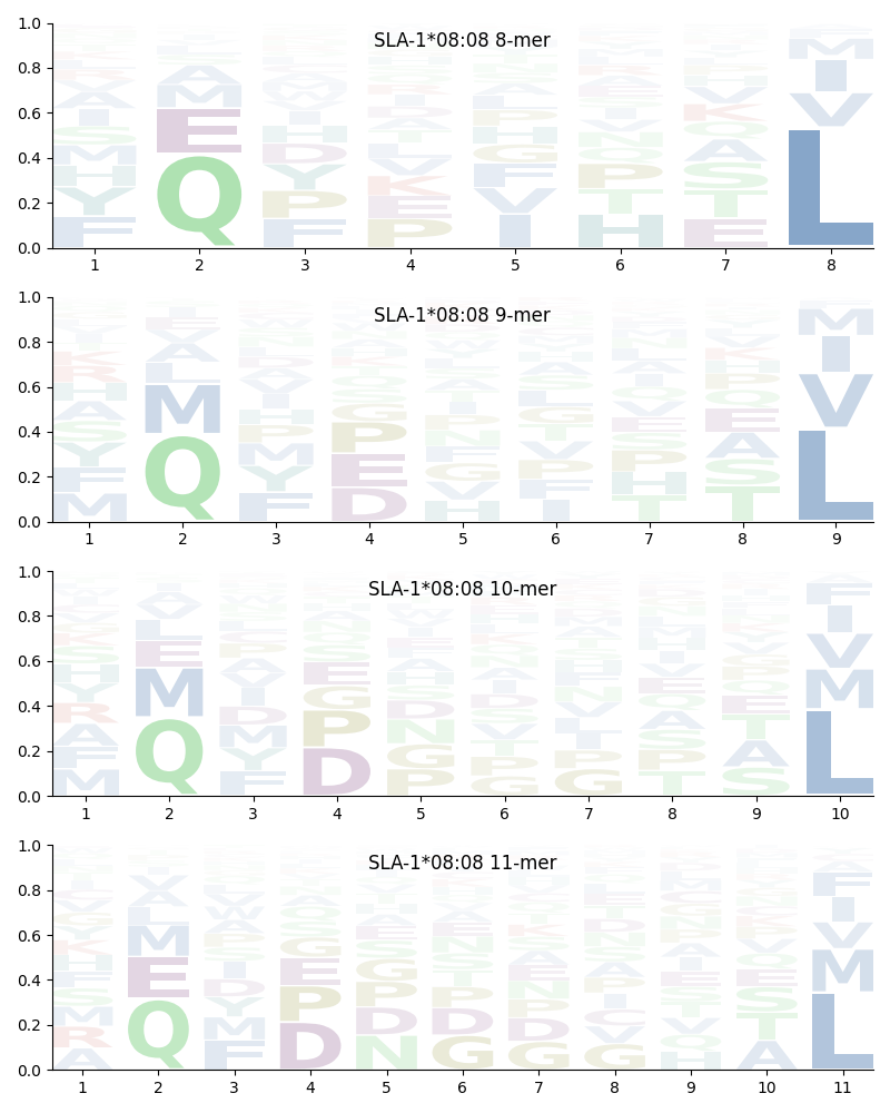 SLA-1*08:08 motif